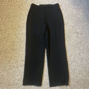 NWT Banana Republic Straight High Rise Sculpted Stretch Trouser Size 8 Black WR
